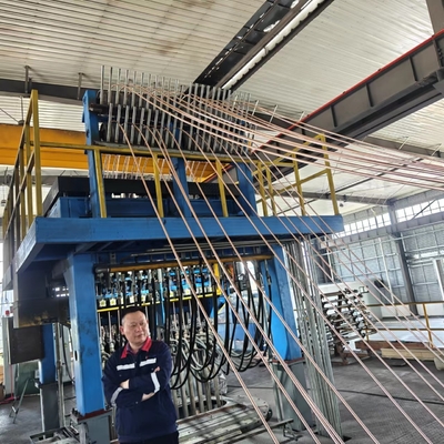 Machine de coulée continue économique et en cuivre pour barres et profilés en cuivre sans oxygène